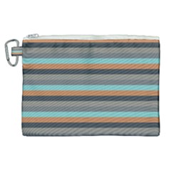 Stripey 10 Canvas Cosmetic Bag (xl) by anthromahe