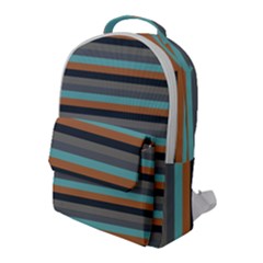 Stripey 10 Flap Pocket Backpack (large) by anthromahe