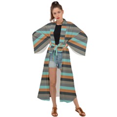 Stripey 10 Maxi Kimono by anthromahe