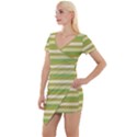 Stripey 11 Short Sleeve Asymmetric Mini Dress View1