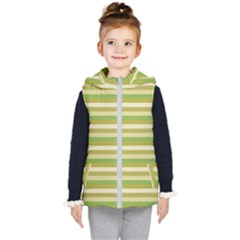 Stripey 11 Kids  Hooded Puffer Vest by anthromahe