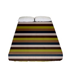 Stripey 12 Fitted Sheet (full/ Double Size) by anthromahe