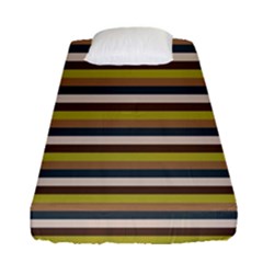 Stripey 12 Fitted Sheet (single Size) by anthromahe