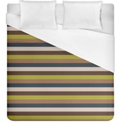 Stripey 12 Duvet Cover (king Size) by anthromahe