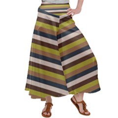 Stripey 12 Satin Palazzo Pants by anthromahe