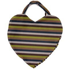 Stripey 12 Giant Heart Shaped Tote by anthromahe