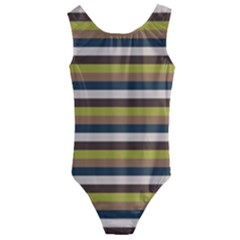 Stripey 12 Kids  Cut-out Back One Piece Swimsuit by anthromahe