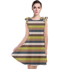 Stripey 12 Tie Up Tunic Dress by anthromahe