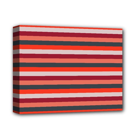 Stripey 13 Deluxe Canvas 14  X 11  (stretched) by anthromahe