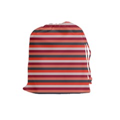 Stripey 13 Drawstring Pouch (large) by anthromahe