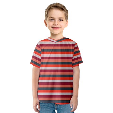 Stripey 13 Kids  Sport Mesh Tee by anthromahe