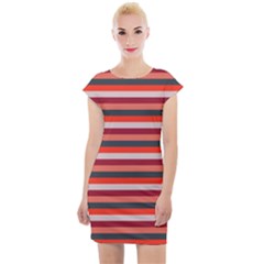 Stripey 13 Cap Sleeve Bodycon Dress by anthromahe