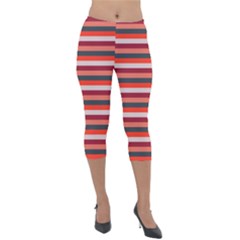 Stripey 13 Lightweight Velour Capri Leggings  by anthromahe