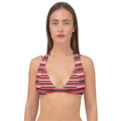 Stripey 13 Double Strap Halter Bikini Top by anthromahe