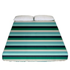 Stripey 14 Fitted Sheet (king Size) by anthromahe