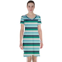 Stripey 14 Short Sleeve Nightdress by anthromahe