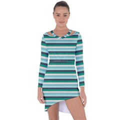 Stripey 14 Asymmetric Cut-out Shift Dress by anthromahe