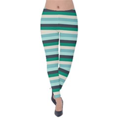 Stripey 14 Velvet Leggings by anthromahe