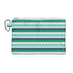 Stripey 14 Canvas Cosmetic Bag (large) by anthromahe