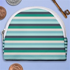 Stripey 14 Horseshoe Style Canvas Pouch by anthromahe