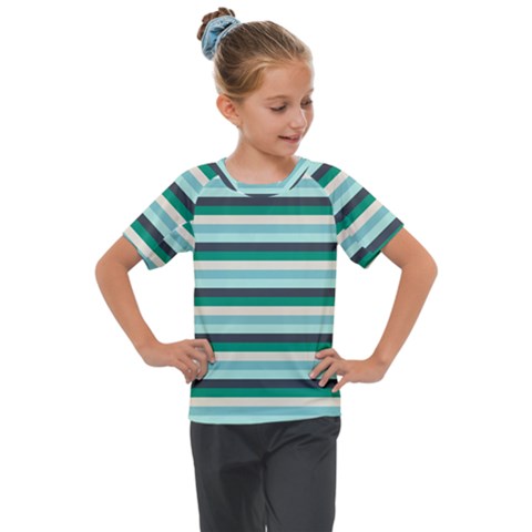 Stripey 14 Kids  Mesh Piece Tee by anthromahe