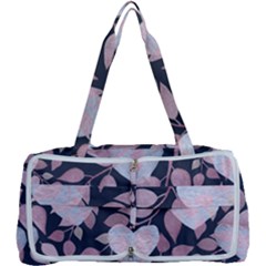 Navy Floral Hearts Multi Function Bag by mccallacoulture