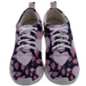 Navy Floral Hearts Mens Athletic Shoes View1