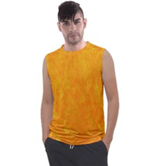 Sunshine Orange Men s Regular Tank Top