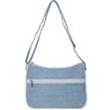 Lt Blue Stone Washed Denim Zip Up Shoulder Bag View3