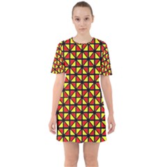 Rby-b-8 Sixties Short Sleeve Mini Dress by ArtworkByPatrick