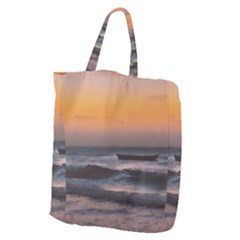 Seascape Sunset At Jericoacoara, Ceara, Brazil Giant Grocery Tote by dflcprintsclothing