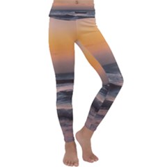 Seascape Sunset At Jericoacoara, Ceara, Brazil Kids  Lightweight Velour Classic Yoga Leggings