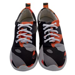 Pattern Formes Corail/noir Women Athletic Shoes by kcreatif