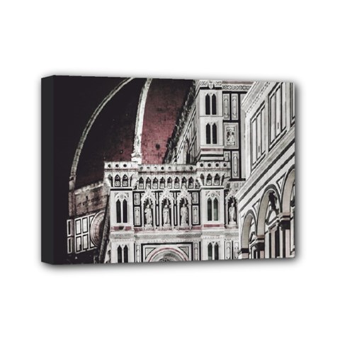 Santa Maria Del Fiore  Cathedral At Night, Florence Italy Mini Canvas 7  X 5  (stretched) by dflcprints