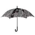 Santa Maria Del Fiore  Cathedral At Night, Florence Italy Hook Handle Umbrellas (Large) View3