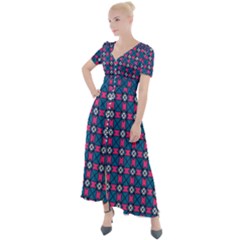 Df Tentifancy Look Button Up Short Sleeve Maxi Dress