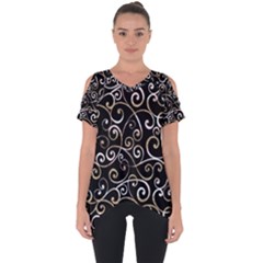 Swirly Gyrl Cut Out Side Drop Tee by mccallacoulture