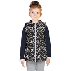 Swirly Gyrl Kids  Hooded Puffer Vest by mccallacoulture