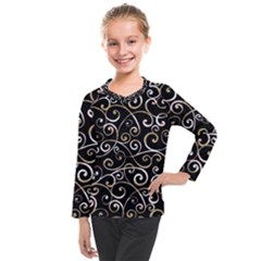 Swirly Gyrl Kids  Long Mesh Tee