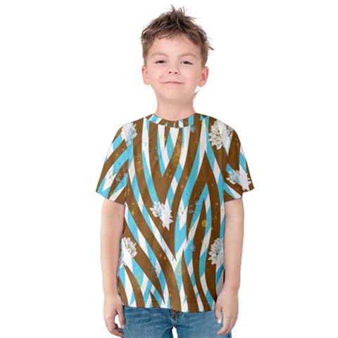 Floral Rivers Kids  Cotton Tee by mccallacoulture