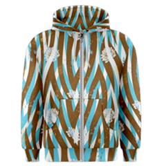 Floral Rivers Men s Zipper Hoodie