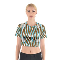 Floral Rivers Cotton Crop Top