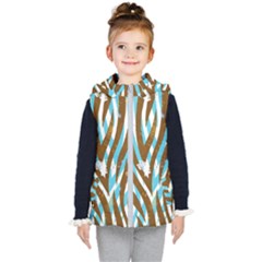 Floral Rivers Kids  Hooded Puffer Vest