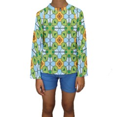 Df Artisano Vision Kids  Long Sleeve Swimwear by deformigo