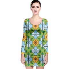 Df Artisano Vision Long Sleeve Bodycon Dress by deformigo