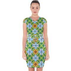 Df Artisano Vision Capsleeve Drawstring Dress  by deformigo