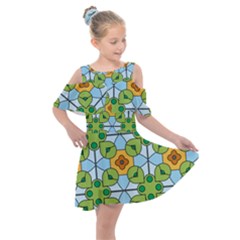 Df Artisano Vision Kids  Shoulder Cutout Chiffon Dress by deformigo