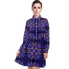 Df Kaysie Rainolds Long Sleeve Chiffon Shirt Dress by deformigo