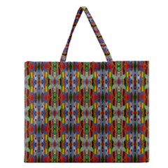 Abstract-r-3 Zipper Large Tote Bag by ArtworkByPatrick