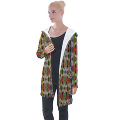 Abstract-r-3 Longline Hooded Cardigan by ArtworkByPatrick